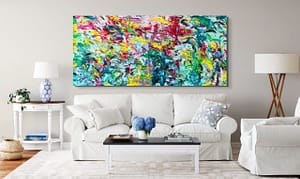 Lush Encounter - Abstract Expressionism by Estelle Asmodelle