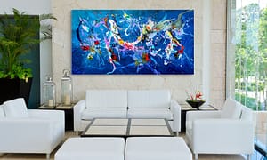 Deep Sea Creatures - Abstract Expressionism by Estelle Asmodelle