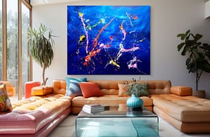Deep Sea Creatures - The Gathering - Abstract Expressionism by Estelle Asmodelle