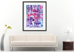 Pink Vértice - Abstract Expressionism by Estelle Asmodelle