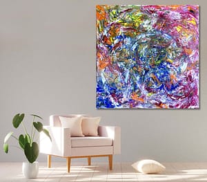 Redemption [FRAMED] - Abstract Expressionism by Estelle Asmodelle