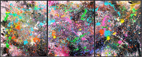 Stellar Nursery | Triptych (2010) - Abstract Expressionism by Estelle Asmodelle 8
