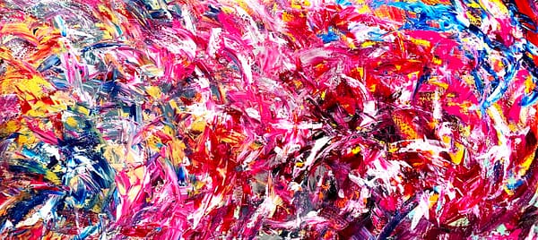 Pink Renaissance 8 - Abstract Expressionism by Estelle Asmodelle