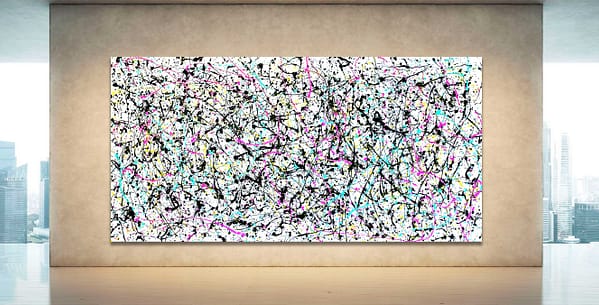 Post Pollock 9 - Abstract Expressionism by Estelle Asmodelle