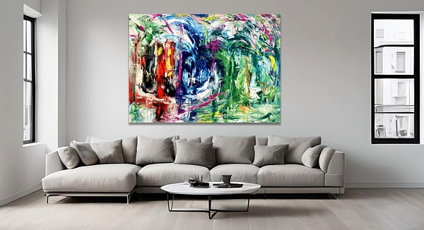 Amidst the Controversy - abstract expressionism by Estelle Asmodelle 3