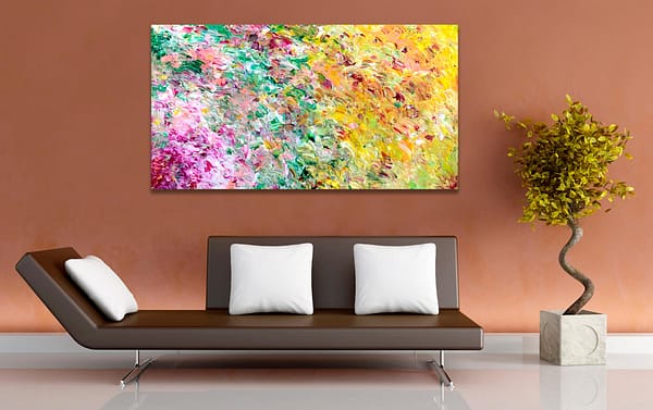 Floral Landscape - Abstract 2 Expressionism by Estelle Asmodelle