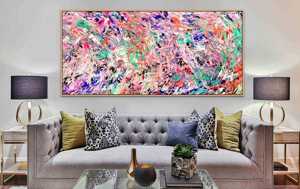 Meandering Rose - Abstract Expressionism by Estelle Asmodelle