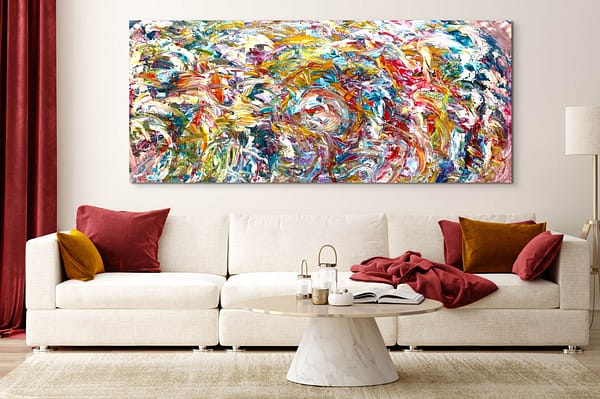 The Heart Knows - Abstract Expressionism by Estelle Asmodelle
