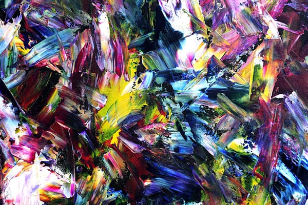 Darkened Crystals - Abstract Expressionism by Estelle Asmodelle 7