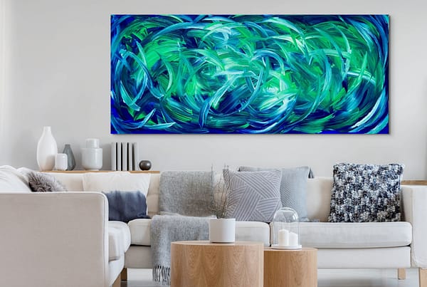 Reef Harmony - Abstract Expressionism by Estelle Asmodelle