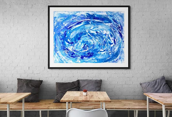 Skies of Blue – Abstract Expressionism by Estelle Asmodelle