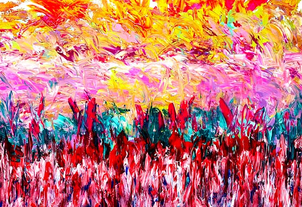Frolicking Occasion - Abstract Expressionism by Estelle Asmodelle 7
