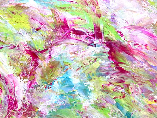 Pastel Harvest 2 - Abstract Expressionism by Estelle Asmodelle