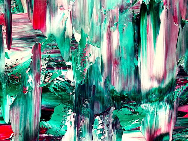 Falling 12 - Abstract Expressionism by Estelle Asmodelle