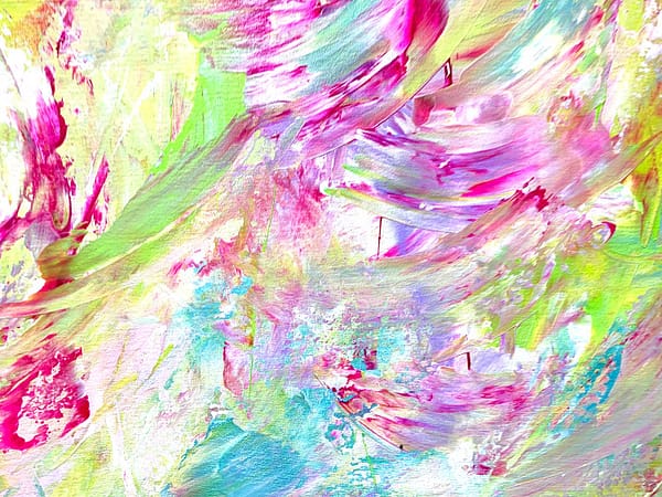 Pastel Harvest 10 - Abstract Expressionism by Estelle Asmodelle