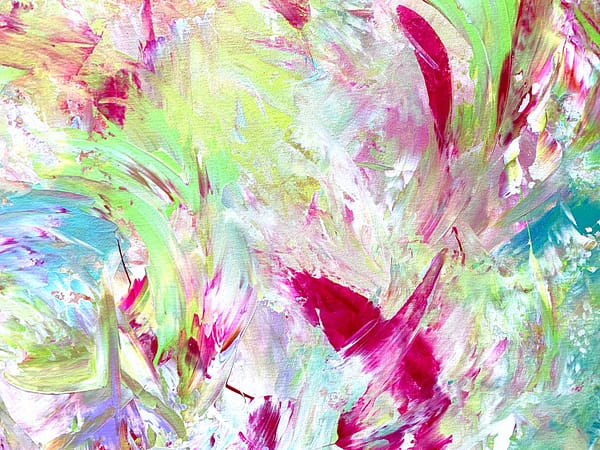 Pastel Harvest 5 - Abstract Expressionism by Estelle Asmodelle