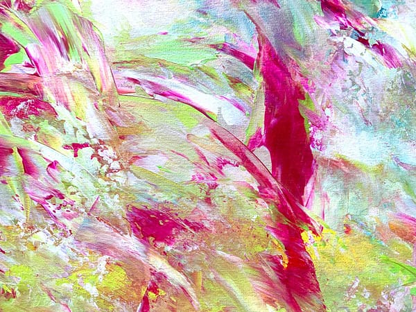 Pastel Harvest 4 - Abstract Expressionism by Estelle Asmodelle