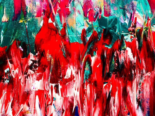 Frolicking Occasion - Abstract Expressionism by Estelle Asmodelle 6