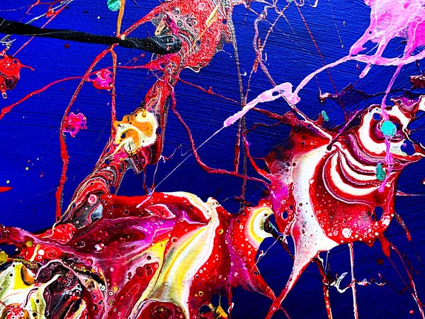 Deep Sea Creatures - The Gathering - Abstract Expressionism by Estelle Asmodelle 6