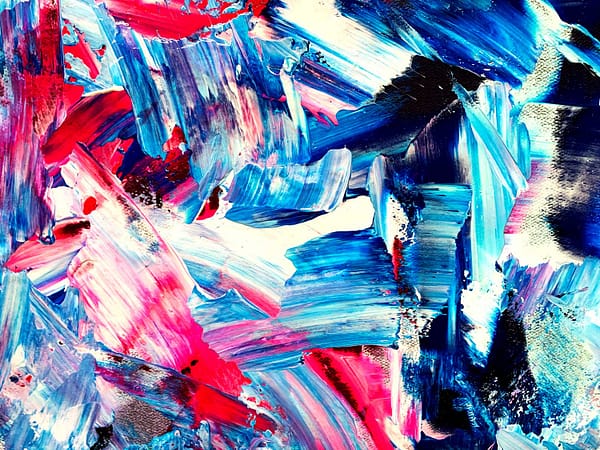 Blue 7 - Abstract Expressionism by Estelle Asmodelle