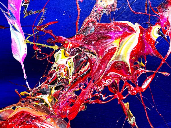 Deep Sea Creatures - The Gathering - Abstract Expressionism by Estelle Asmodelle 5