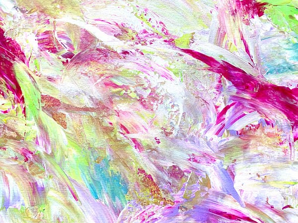 Pastel Harvest 3 - Abstract Expressionism by Estelle Asmodelle