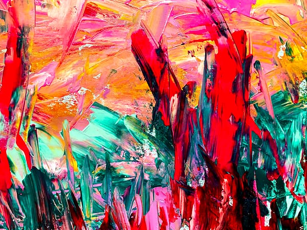 Frolicking Occasion - Abstract Expressionism by Estelle Asmodelle 5