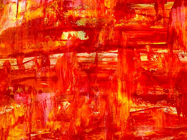 Warming - Abstract Expressionism by Estelle Asmodelle 2