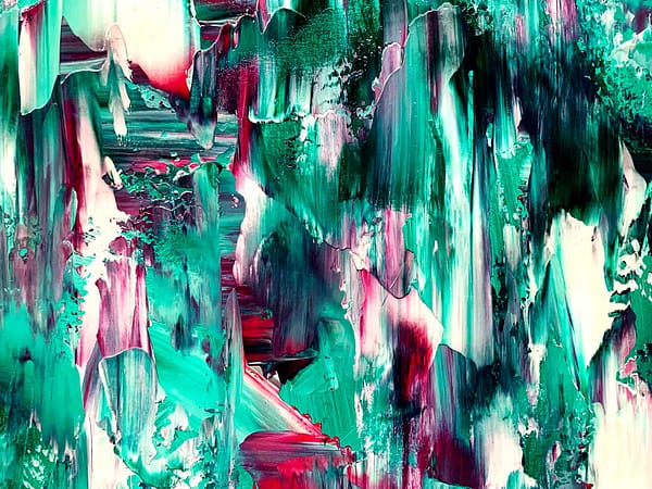 Falling 7 - Abstract Expressionism by Estelle Asmodelle