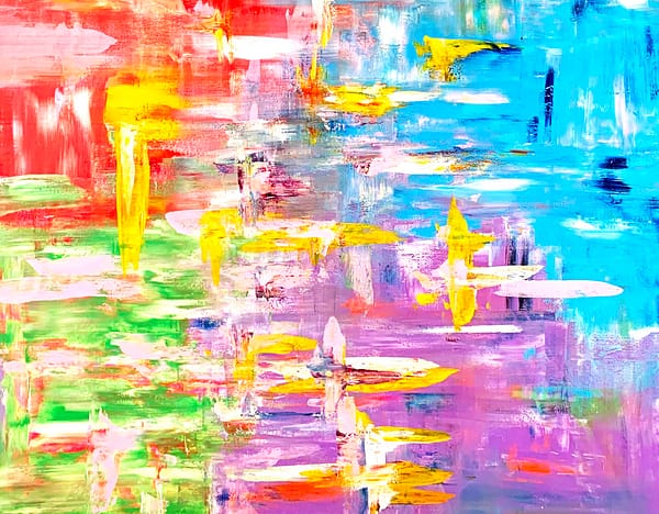 Four Colour Expectation - Abstract Expressionism by Estelle Asmodelle 2