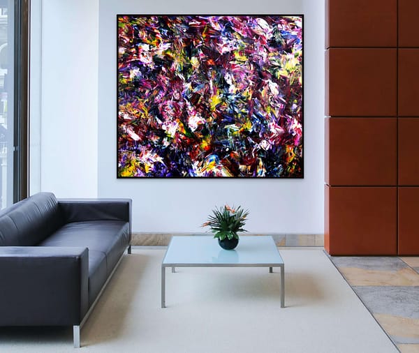 Darkened Crystals - Abstract Expressionism by Estelle Asmodelle