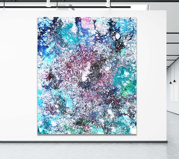 Cosmic Hiberation - Abstract Expressionism by Estelle Asmodelle