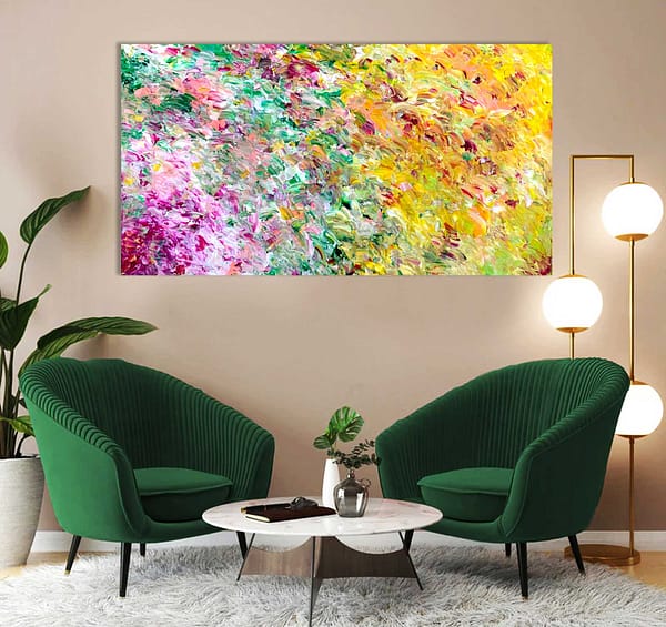Floral Landscape - Abstract 6 Expressionism by Estelle Asmodelle