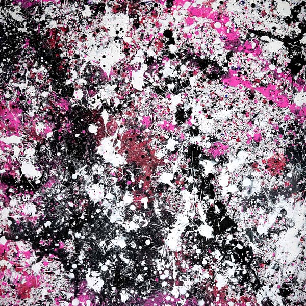 My Pink Universe 5 - Abstract Expressionism by Estelle Asmodelle