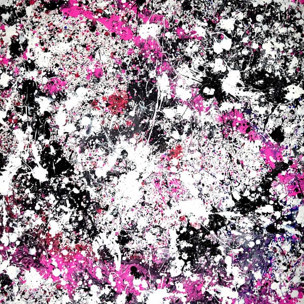 My Pink Universe 4 - Abstract Expressionism by Estelle Asmodelle