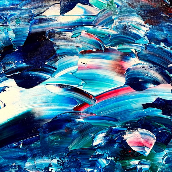 Blue Turbulence - Abstract Expressionism by Estelle Asmodelle 8