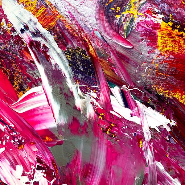 Pink Renaissance 7 - Abstract Expressionism by Estelle Asmodelle