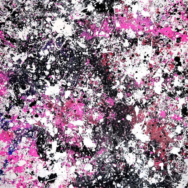 My Pink Universe 3 - Abstract Expressionism by Estelle Asmodelle