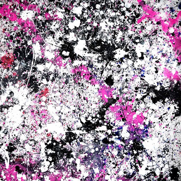 My Pink Universe 8 - Abstract Expressionism by Estelle Asmodelle