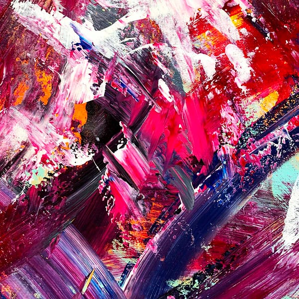 Pink Renaissance 4 - Abstract Expressionism by Estelle Asmodelle