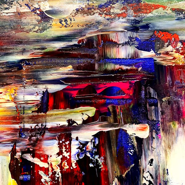 Sunset Osaka - Abstract Expressionism by Estelle Asmodelle 5