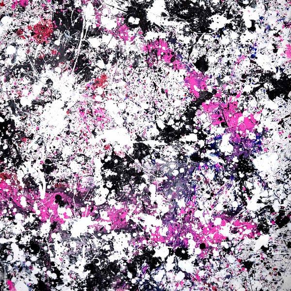 My Pink Universe 2 - Abstract Expressionism by Estelle Asmodelle