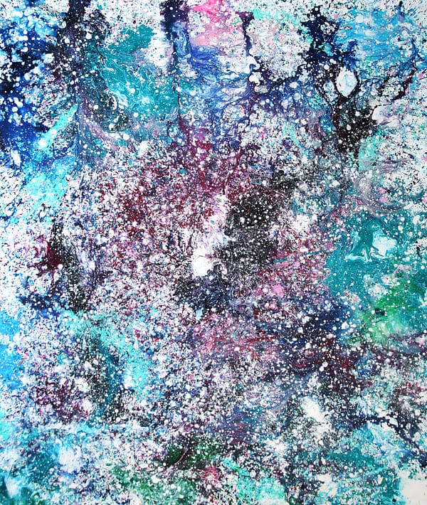 Cosmic Hibernation - Abstract Expressionism by Estelle Asmodelle