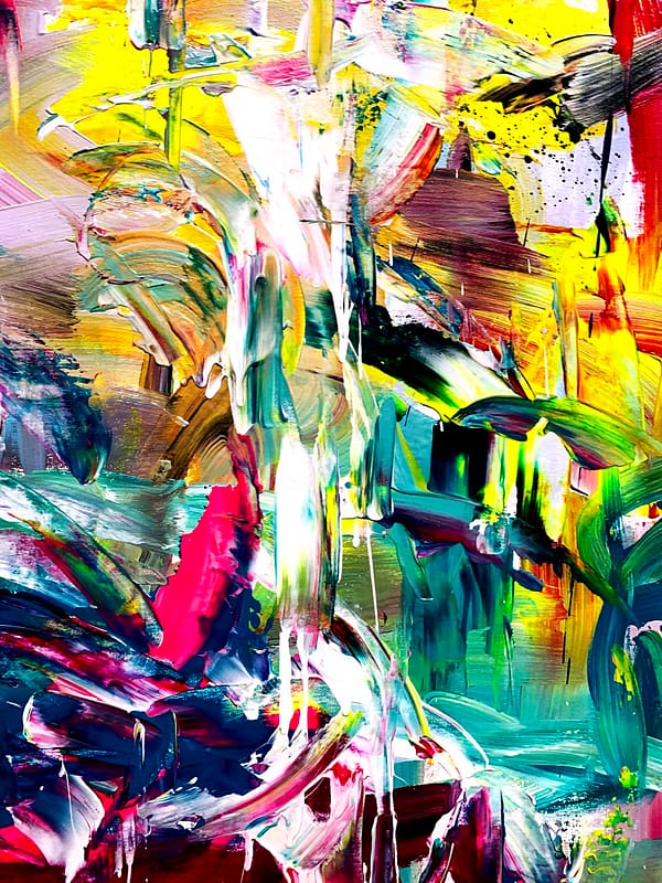 Koko de Machimasu (I'll Wait Here) - Abstract Expressionism by Estelle Asmodelle 3