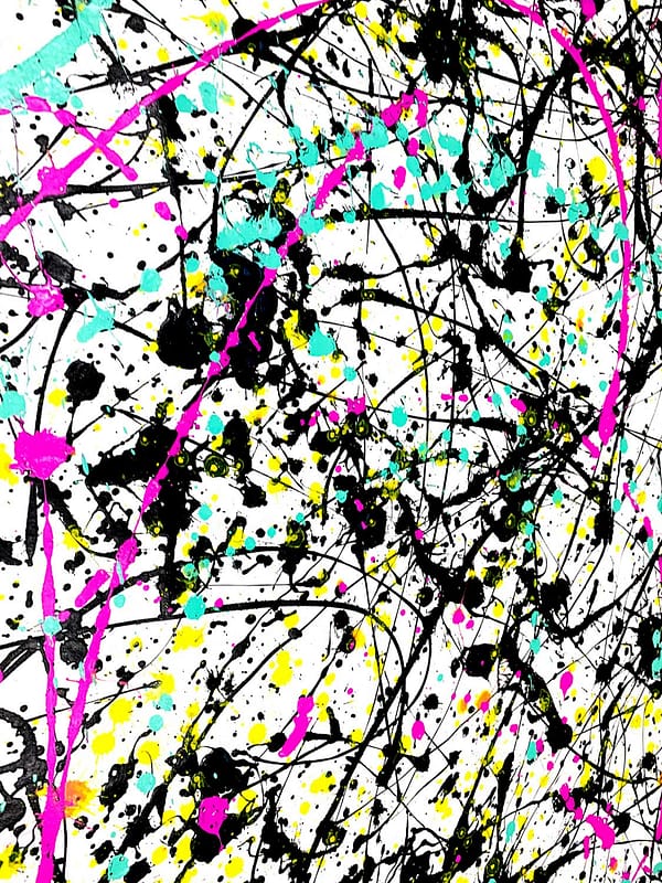 Post Pollock 3 - Abstract Expressionism by Estelle Asmodelle