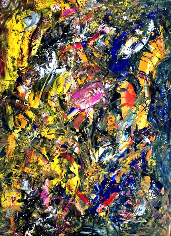 Through Chaos 2 - Abstract Expressionism by Estelle Asmodelle