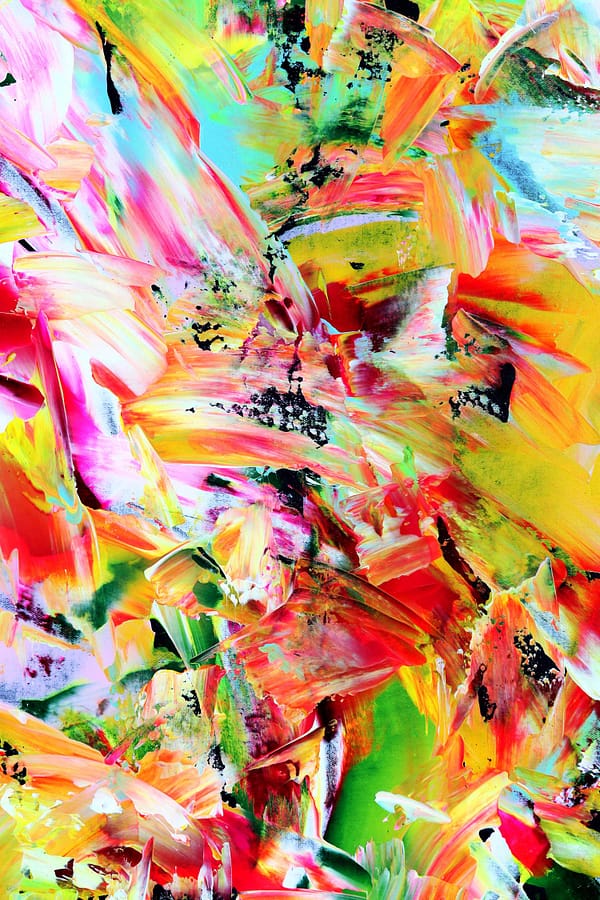 Tropical on Black - Abstract Expressionism by Estelle Asmodelle 5
