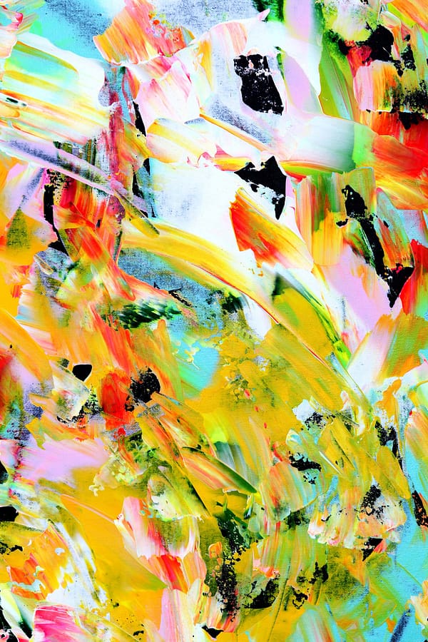 Tropical on Black - Abstract Expressionism by Estelle Asmodelle 4