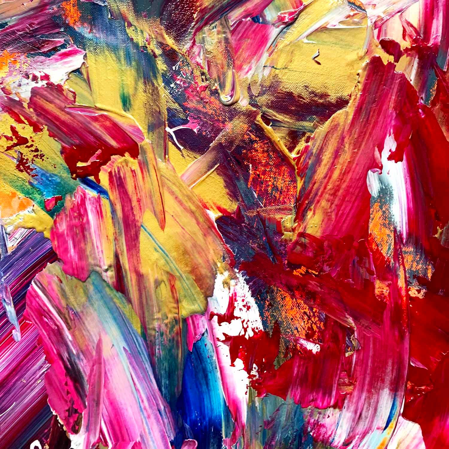 Pink Renaissance - Abstract Expressionism by Estelle Asmodelle