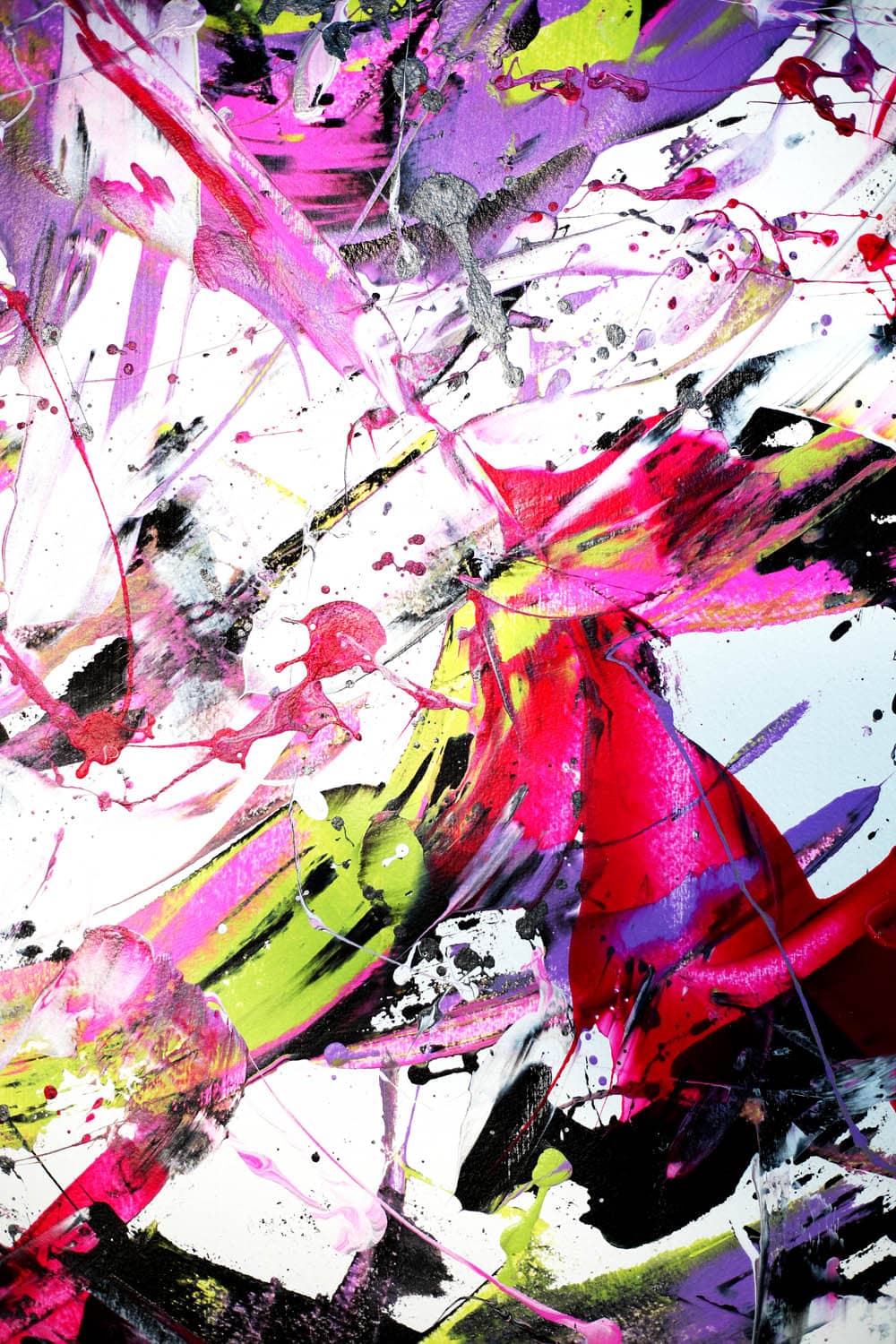 Pink Rendezvous - Abstract Expressionism - by Asmodelle